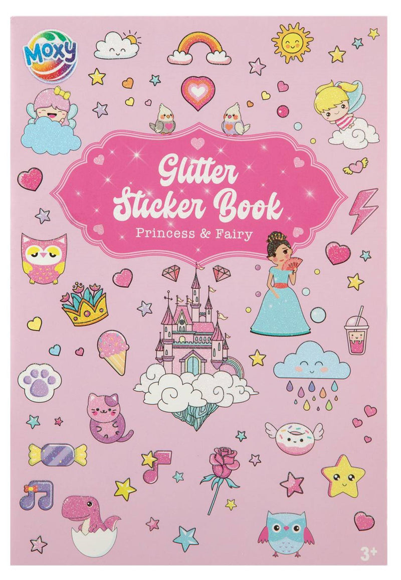 Load image into Gallery viewer, Moxy glitter stickerboek a5 8 vellen 2 assort
