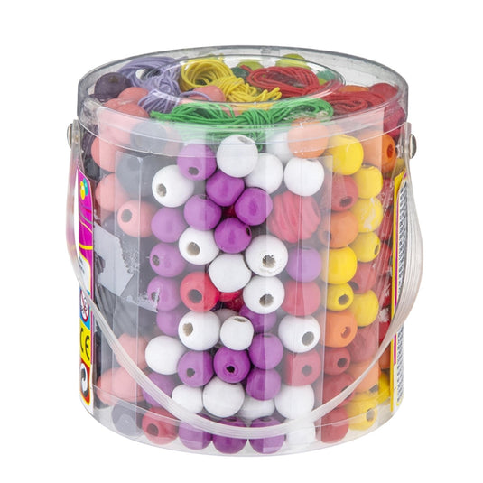 Emmer met Houten Kralen, 250gr.