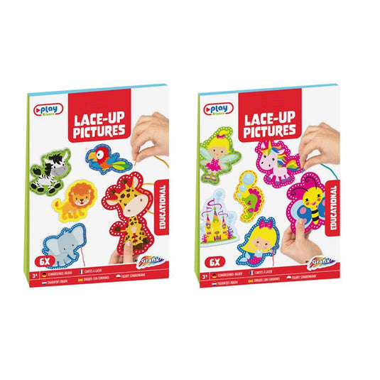 Grafix Rijgset Dieren, 6st.