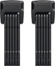 Abus vouwslot bordo granit 6500k met sh-slothouder - set van 2 - fietsslot met xplus-cilinder voor hoge bescherming tegen manipulatie - -security level 15 - lengte 90 cm