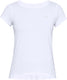 Under armour tech mesh short sleeve dames sportshirt - wit