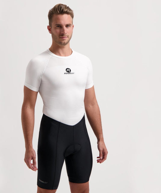 Rogelli econ korte fietsbroek - heren - zwart - maat xs