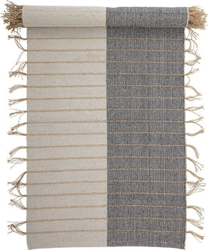 Bloomingville - aciano vloerkleed - beige - katoen