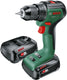 Bosch universaldrill 18v-60 accuschroefboormachine - met 2x 18 v li-ion accu (2,0 ah) en lader