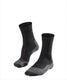 Falke tk2 anti-blaar dik wol functioneel materiaal wandelsokken dames zwart - maat 39-40