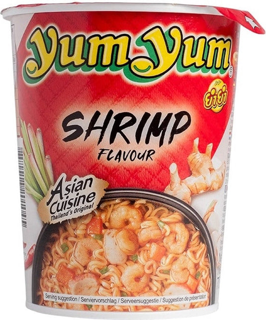 Yum yum instant cupnoedels garnaal - 12 x 70gr - voordeelverpakking