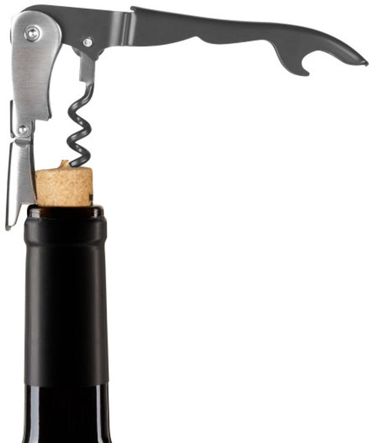 Innovine ™ dubbel scharnierende kurkentrekker - graphite