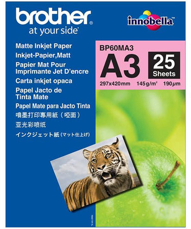 Brother inkjet paper mat a3 25 sheet