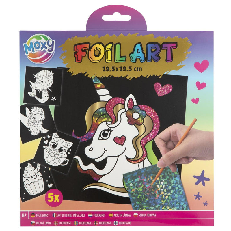 Load image into Gallery viewer, Moxy kraskunst met pen 21,5x21,5cm

