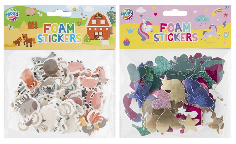 Load image into Gallery viewer, Moxy pak foam stickers, 2 assorti
