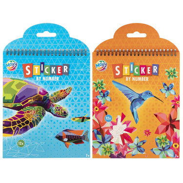 Moxy stickeren op nummer dieren
