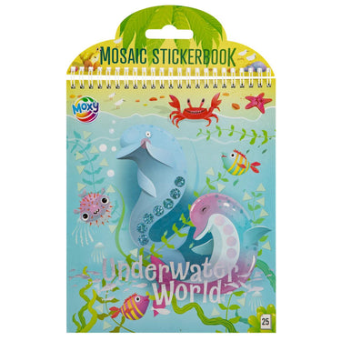 Moxy luxury mosaic stickerboek underwaterworld, 24x20cm, 25 vellen