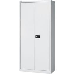 Draaideurkast hoog bisley staal 91,4x40x195 grijs centraal dubbelslot
