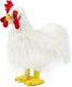 Living nature knuffel haan - 35 cm - pluche - speelgoed - hanen boerderijdieren knuffels - knuffeldier