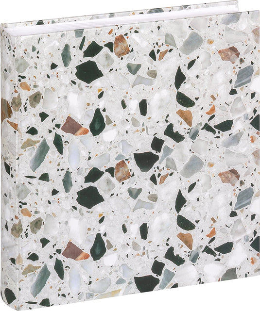 Walther design - terrazzo - fotoalbum - 30x30 cm - stone black - 60 pages