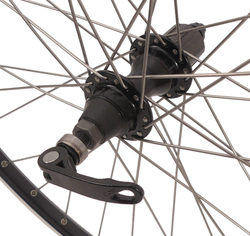 Load image into Gallery viewer, Rodi achterwiel connect 28 8 9 10 speed 622 x 19 met snelspanner en rvs spaken - zwart
