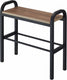 Yamazaki schoenenrek met houten plank - tower - zwart