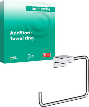 Hansgrohe addstoris handdoekring chroom