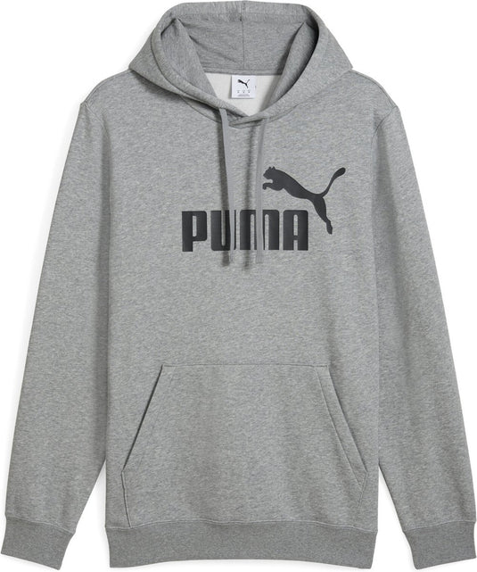 Puma ess no. 1 logo hoodie fl heren sporttrui - medium gray heather