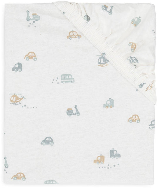 Jollein baby - hoeslaken wieg jersey 40 50x80 90cm - babybed - zacht katoen - on the go