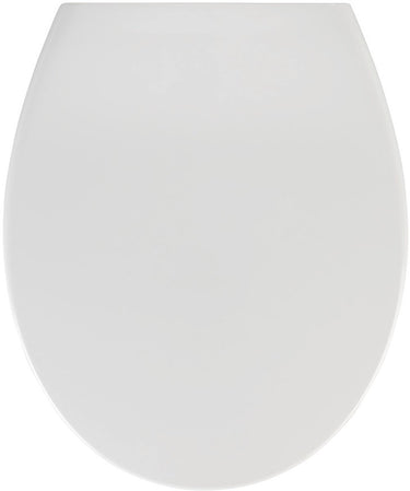Wenko wc bril samos - antibacterieel wit duroplast - easy-close softclose sluiting - fix-clip bevestiging afklikbaar in rvs - toiletbril - toiletzitting - wit