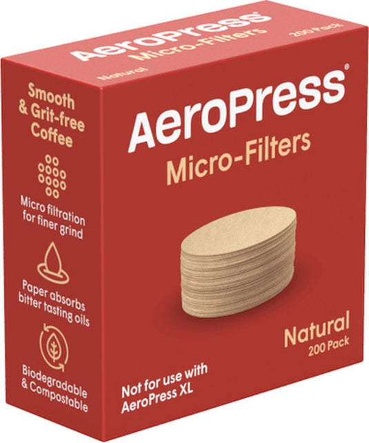 Aeropress filters - bruin (natural) - standaard maat - 200 stuks