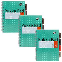 Collegeblok pukka metallic b5 groen