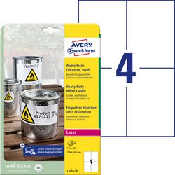 Avery etiketten weerbestendig