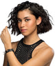 Boland - armband spike deluxe zwart - volwassenen - vrouwen - rocker - punk en aso