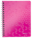 Leitz wow spiraalgebonden a5 notitieboek - 80 vel - gelijnd - roze