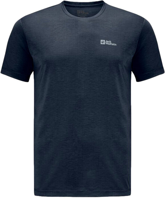 Jack wolfskin vonnan s s t m heren t-shirt-midnight sky