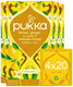 Pukka tea lemon, ginger manuka honey - 80 theezakjes - biologische kruidenthee citroen, gember, honing - 4 x 20 zakjes - thee voordeelverpakking