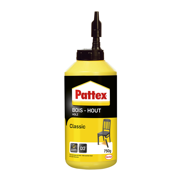Load image into Gallery viewer, Pattex houtlijm classic 750 g | houtlijm voor universeel verbruik | lijm geschikt voor alle soorten hout.
