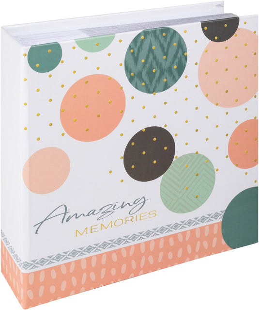 Walther me-485-r amazing memories - memo insteekalbum - formaat 20 x 20 cm - 200 foto's 9 x 13 cm - rood