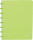 Atoma - trendy schrift | ft a5 | 144 bladzijden | commercieel geruit | transparant groen