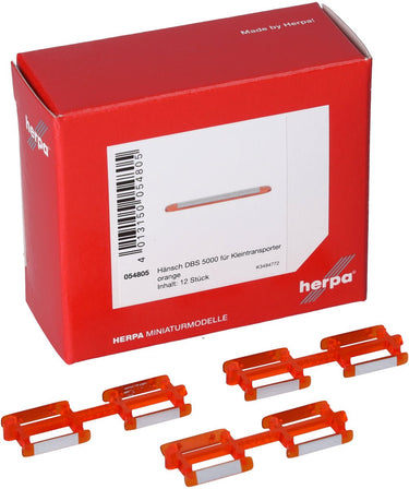 Herpa hänsch dbs 5000 zwaaibalk transporter, oranje (12 st.)