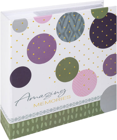 Walther me-485-a amazing memories - memo insteekalbum - formaat 20 x 20 cm - 200 foto's 9 x 13 cm - groen