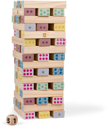 Bs toys houten reuzegroot nummertoren - 46dlg.