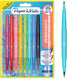 Paper mate flair dual viltstift | penseel en medium uiteinde (0,7mm) | gekleurde pennen met twee uiteinden | diverse kleuren | 8 stuks