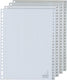 Kangaro tabbladen - a4 - pp 120 micron - grijs - 23-gaats - 100-delig cijfers