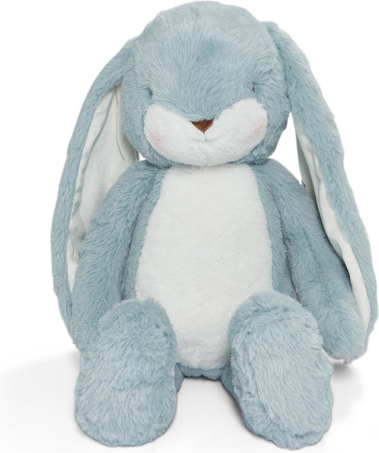 Bunnies by the bay floppy nibble konijn - knuffeldier - knuffel voor kinderen - geborduurde details - 52 cm - stormblauw