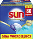 Sun - vaatwastabletten - brilliant shine plus - all-in 1 - 80 capsules - voordeelverpakking