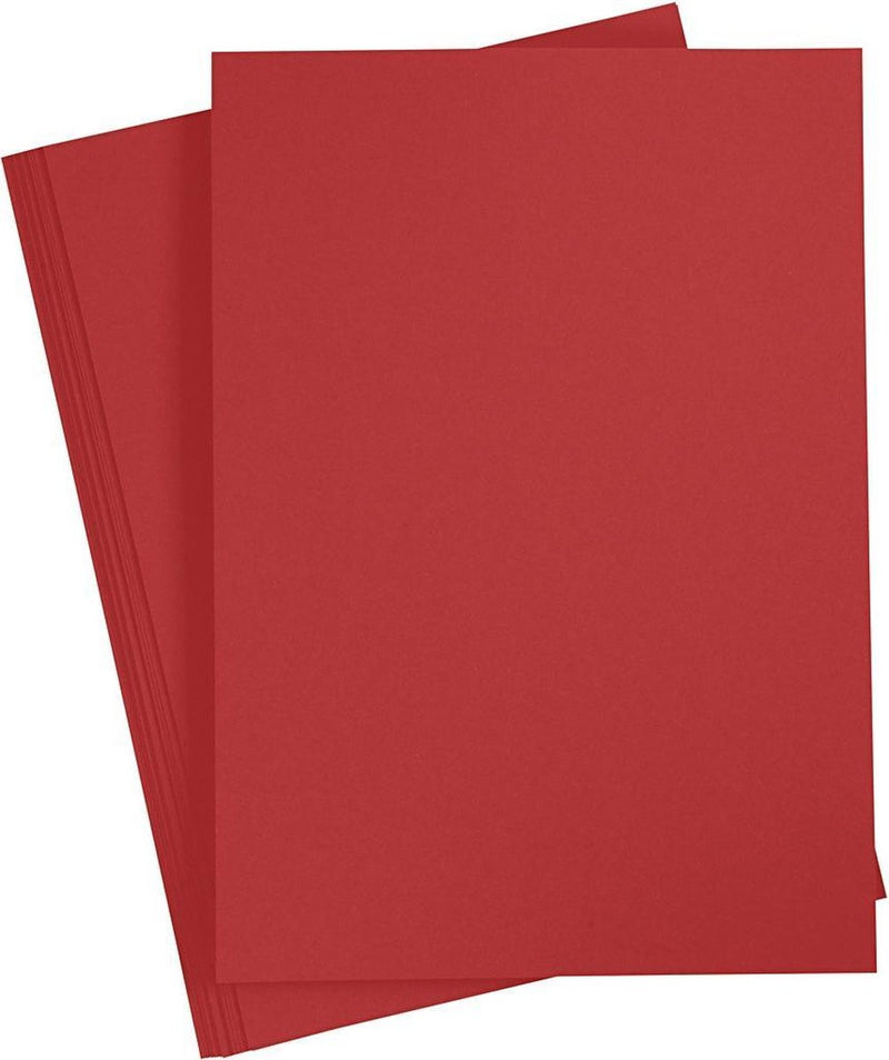 Load image into Gallery viewer, Creotime karton rood a4 220g, 10st.

