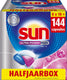 Sun - vaatwastabletten - ultra power plus - all-in 1 - 144 capsules - voordeelverpakking