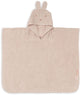 Jollein badponcho - 100% badstof - 1-2 jaar - jacquard - silk rose
