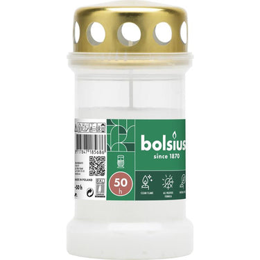 Bolsius graflicht nr.3 wit met deksel
