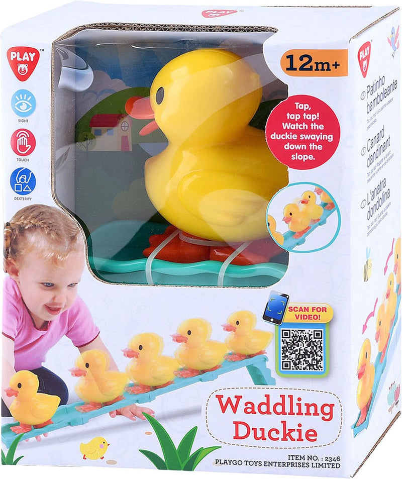 Load image into Gallery viewer, Playgo waggelende eend van de helling speelset
