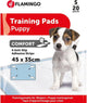 Flamingo puppy trainingsmat comfort - wit - 45 x 35 cm - 20 stuks