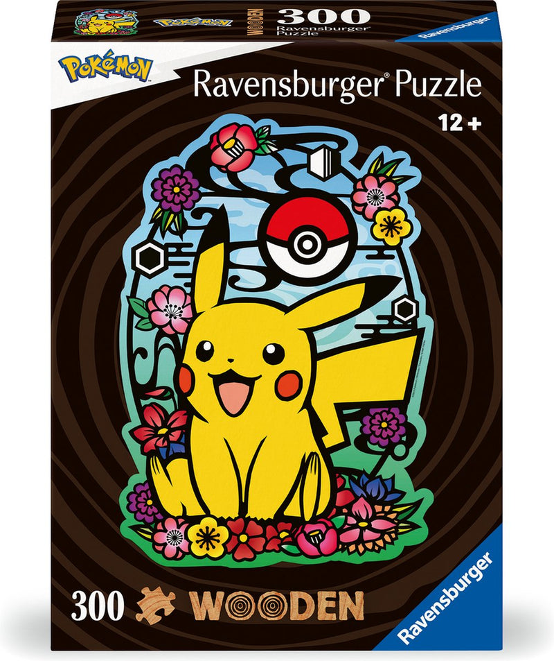 Load image into Gallery viewer, Ravensburger houten puzzel pokemon pikachu - legpuzzel - 300 stukjes
