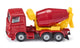 Siku 0813 betonmixerr 83x28x38mm rood geel